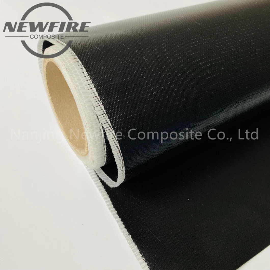 Manufacturer High Quality Fiberglass Mesh Fire Blanket Welding Protective Sleeve Coated 260g Double-Sided Liquid Silicone Fiberglass Cloth