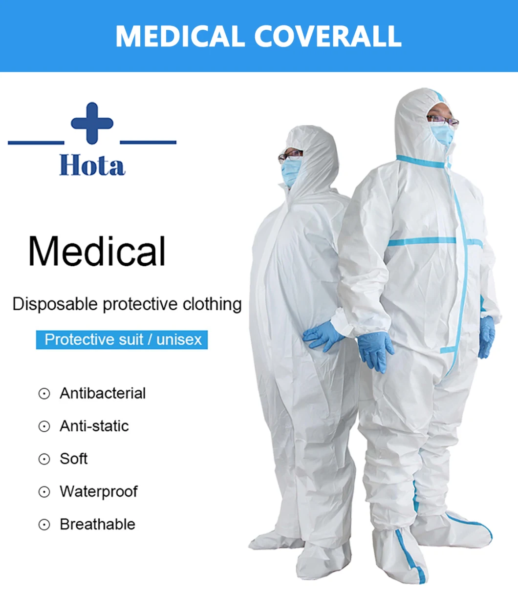 Wholesale Prices Hospital Use Medical Level 2/3/4 PPE SMS Protective Clothing Coverall